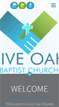 Mobile Screenshot of liveoakbaptist.org