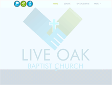 Tablet Screenshot of liveoakbaptist.org